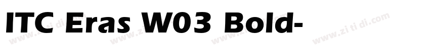 ITC Eras W03 Bold字体转换